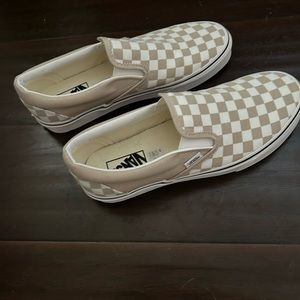 Brand New! Checkered Slip On Vans